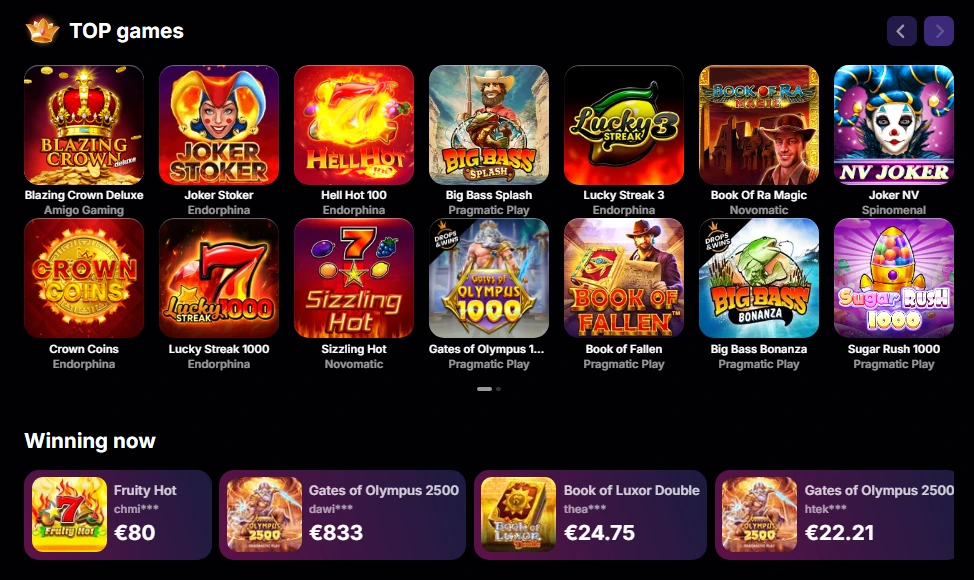 NV Casino online – sloty, live casino a herní katalog